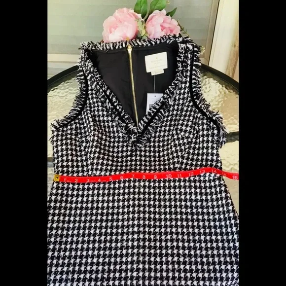 Kate Spade Houndstooth Tweed Dress NWT
